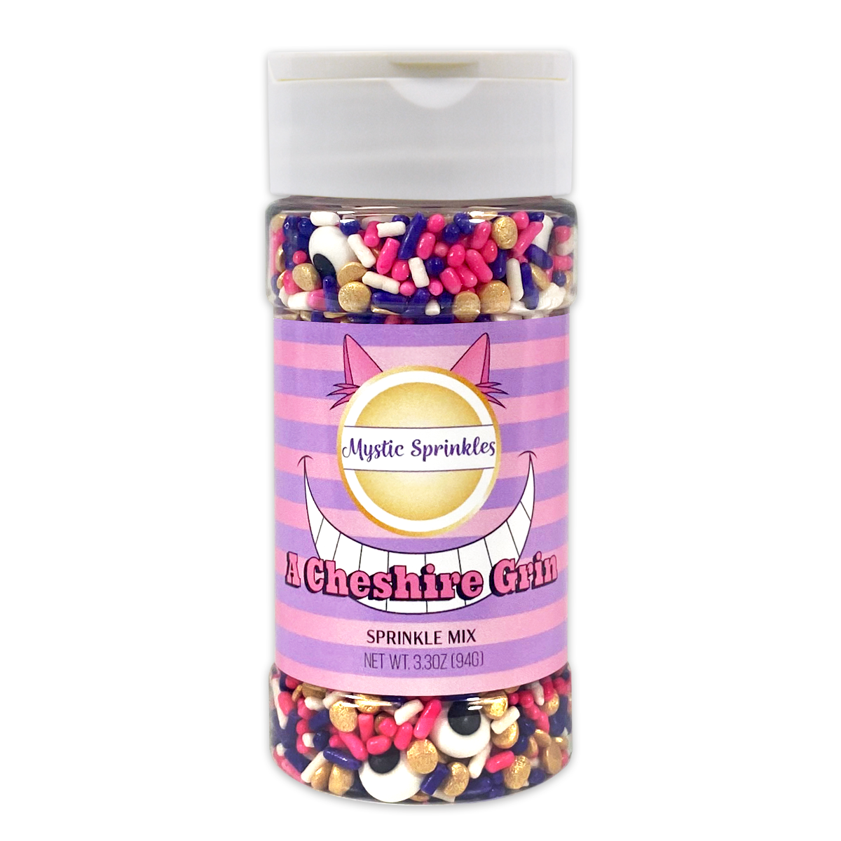 A Cheshire Grin Sprinkle Mix 3.3 Ounce Bottle