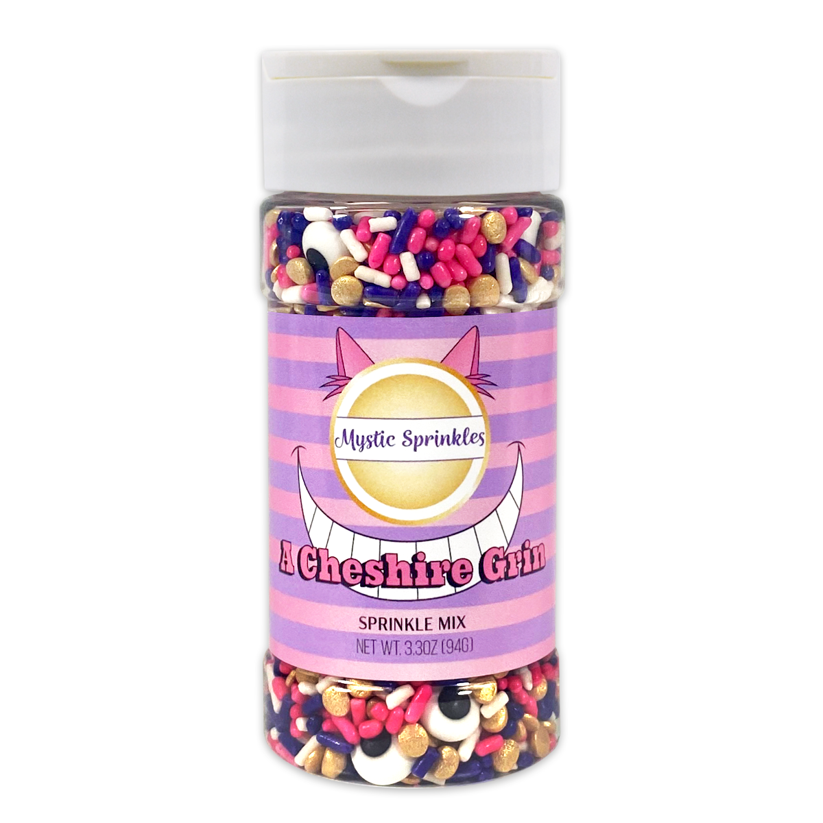 Load image into Gallery viewer, A Cheshire Grin Sprinkle Mix 3.3 Ounce Bottle
