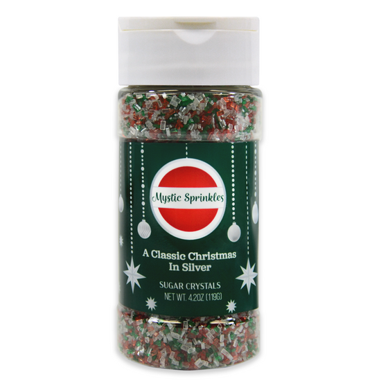 A Classic Christmas in Silver Sugar Crystals 4.2oz Bottle