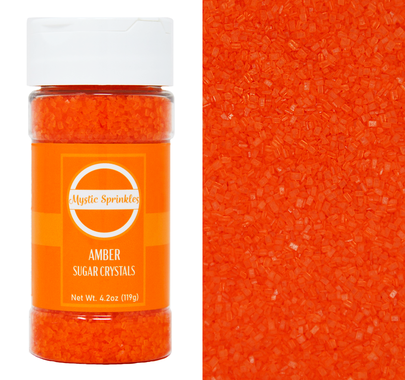 Amber - Orange Sugar Crystals 4.2oz Bottle