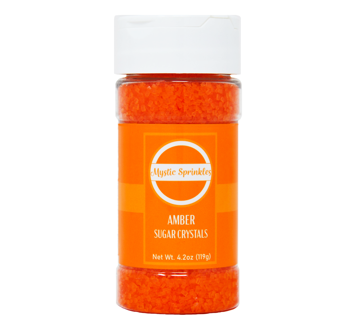 Load image into Gallery viewer, Amber - Orange Sugar Crystals 4.2oz Bottle
