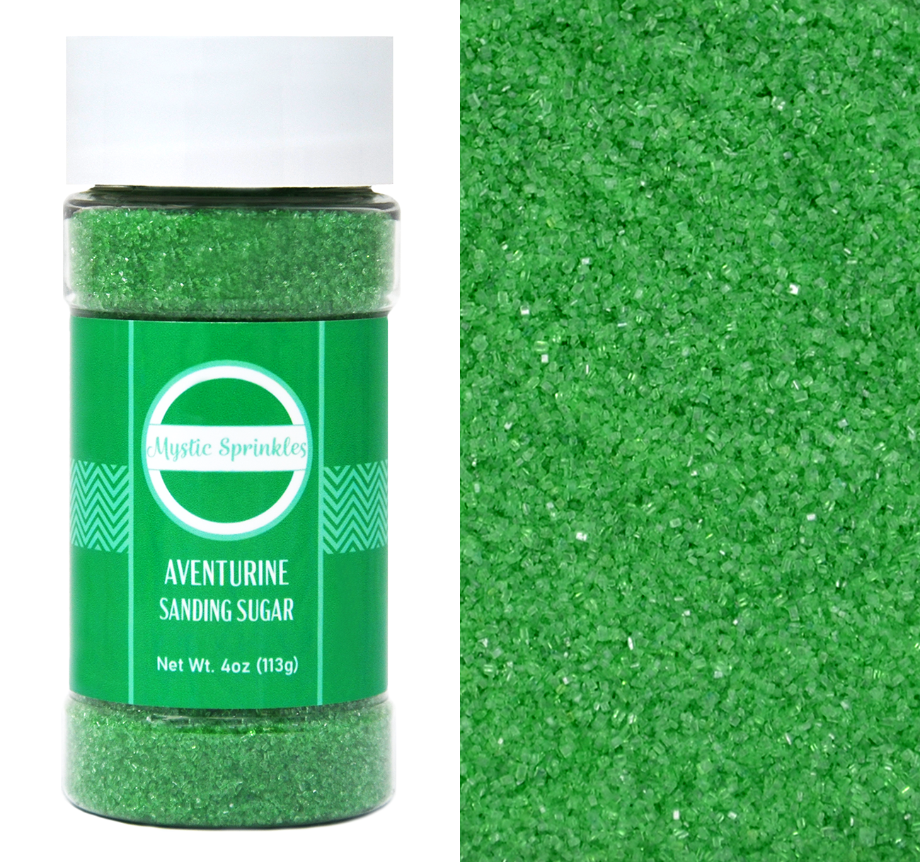 Aventurine - Grass Green Sanding Sugar 4oz