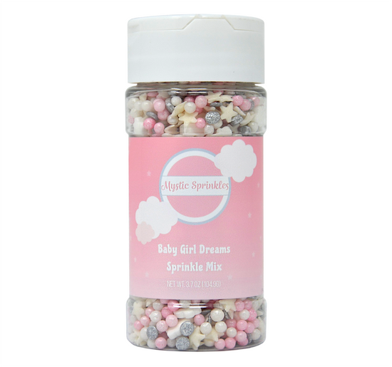 Baby Girl Dreams Sprinkle Mix 3.3oz Bottle