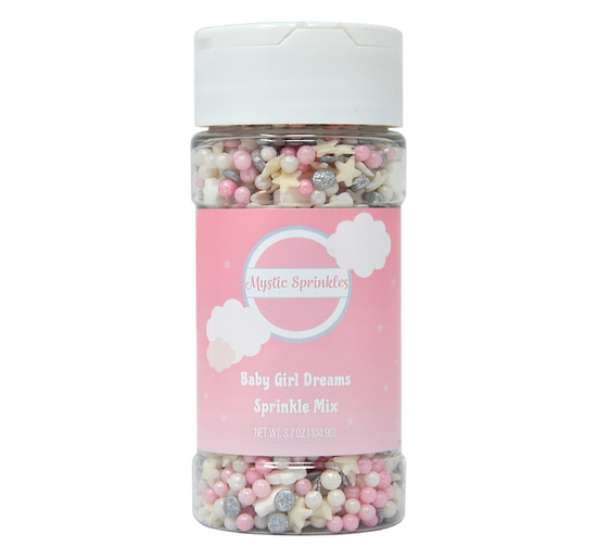 Load image into Gallery viewer, Baby Girl Dreams Sprinkle Mix 3.3oz Bottle
