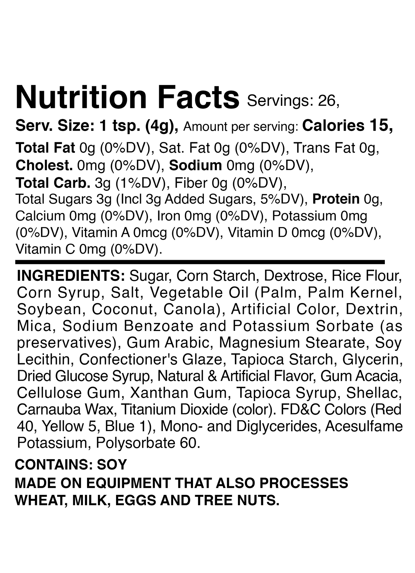 Baby Girl Dreams Sprinkle Mix 3.3oz Bottle