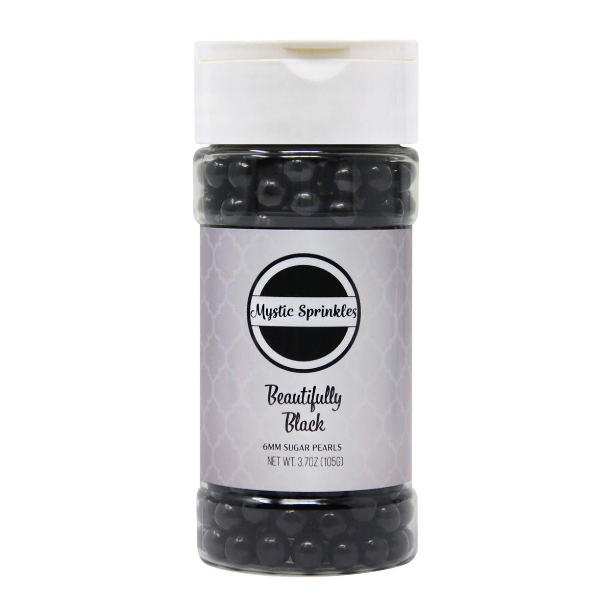 Beautifully Black 6mm Sugar Pearls 3.7oz