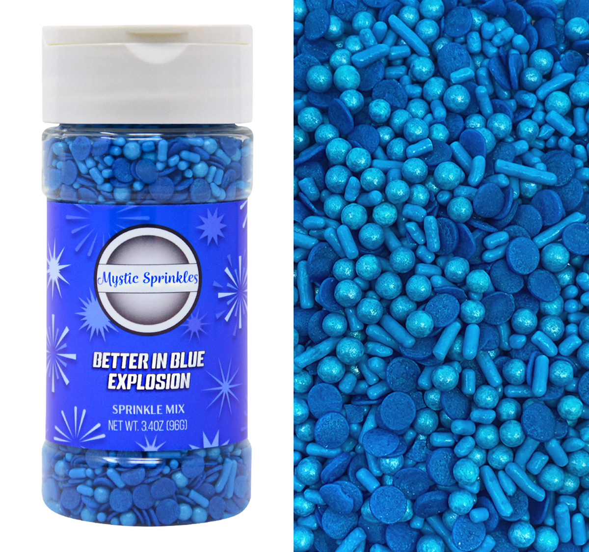 Sprinkle Rice Blue Better in Blue Sprinkle Explosion 3.4 oz – Mystic Sprinkles