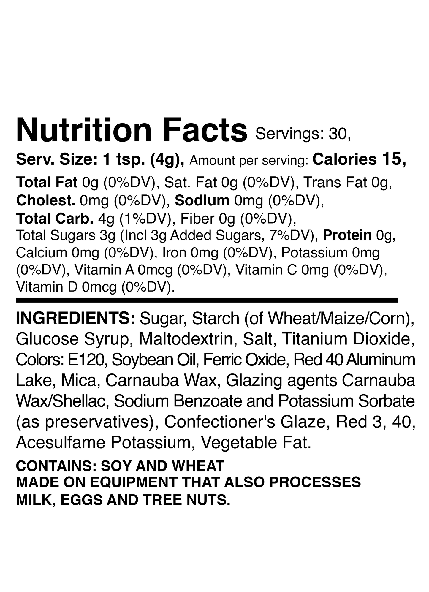 Bubbles of Love Sugar Pearl Mix 4.3oz Bottle