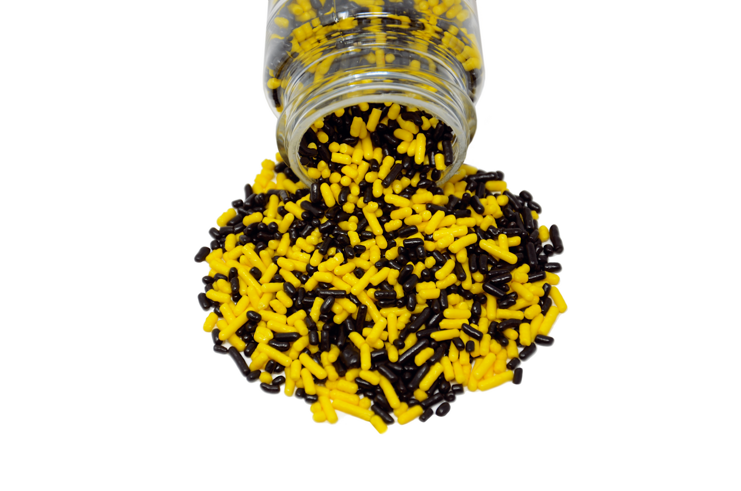 Bumblebee Mix Jimmies Sprinkles Pouring