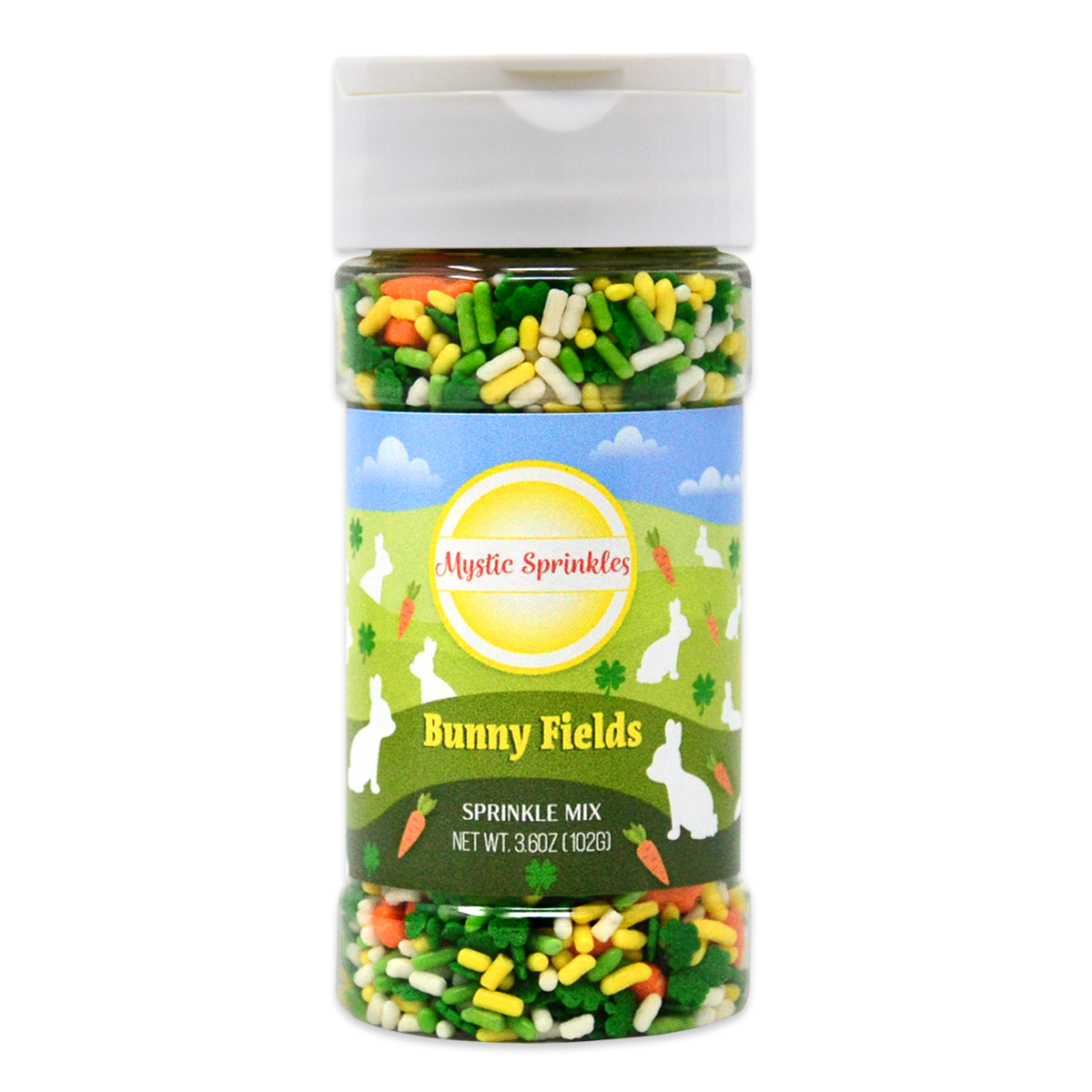 Bunny Fields Sprinkle Mix 3.6oz Bottle