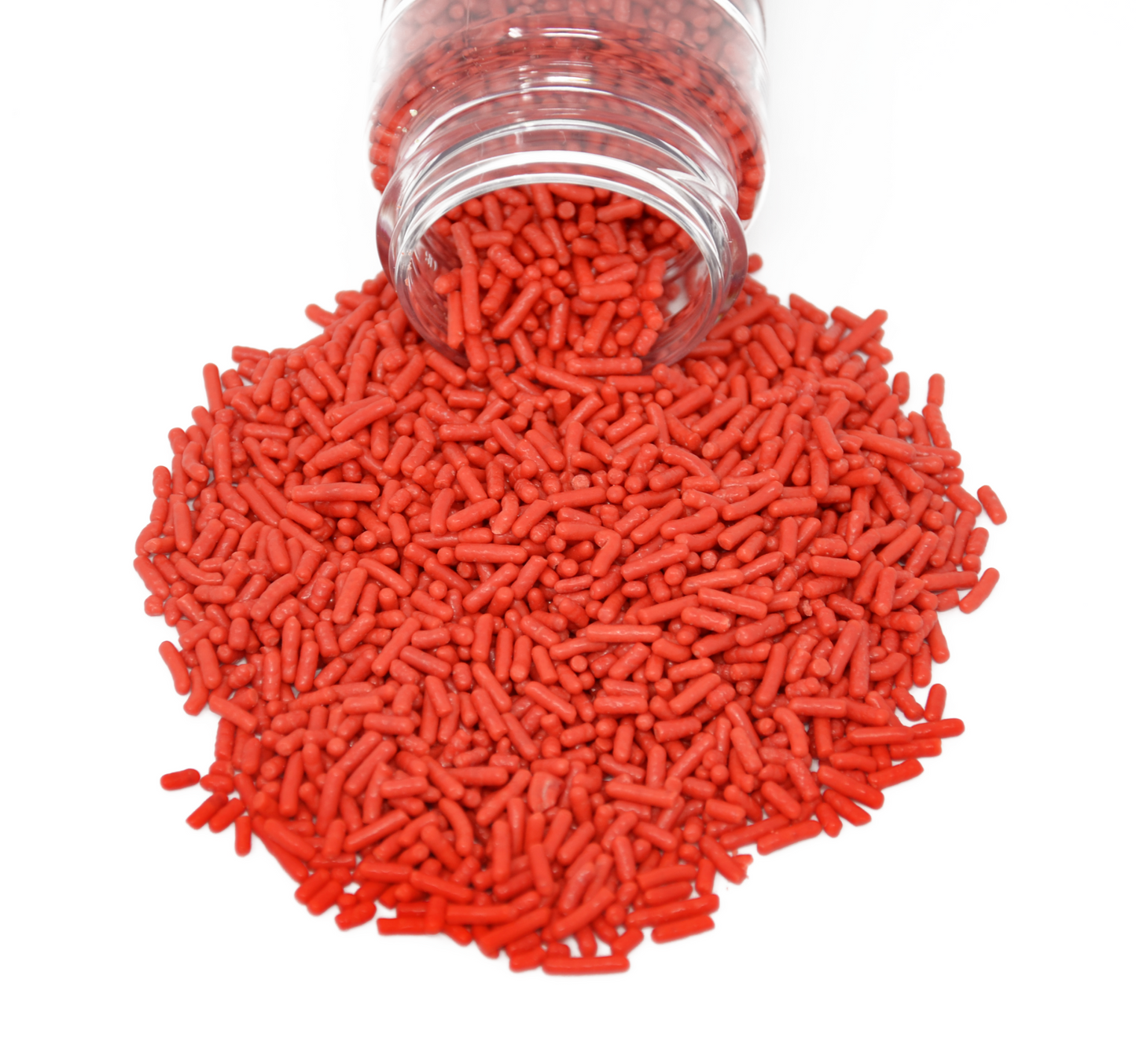 Candy Apple Red Jimmies Sprinkles 3oz Bottle