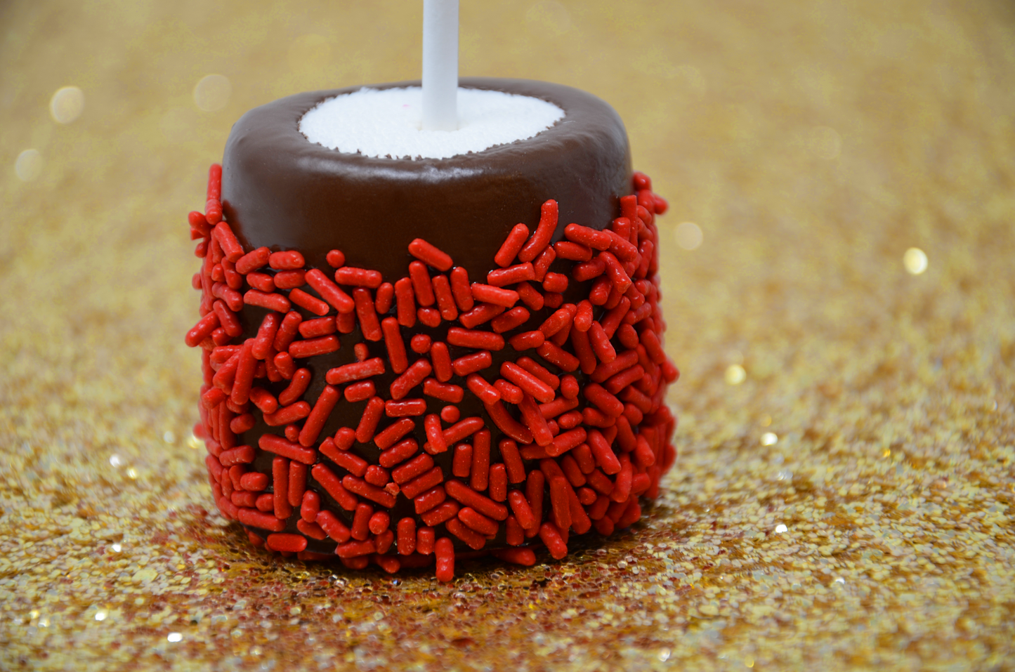Candy Apple Red Jimmies Sprinkles 3oz Bottle
