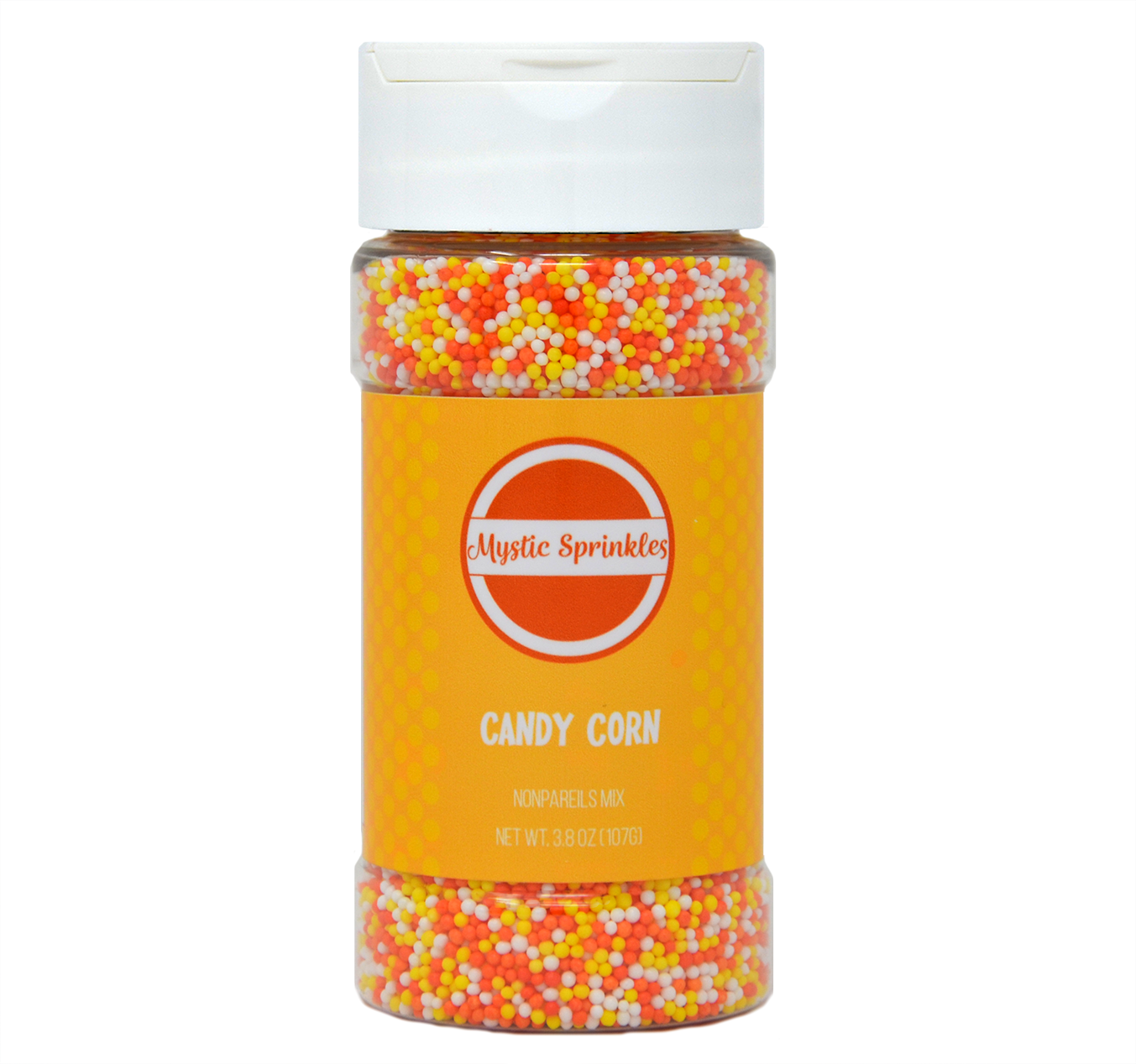 Candy Corn Nonpareils Mix 3.8oz Bottle
