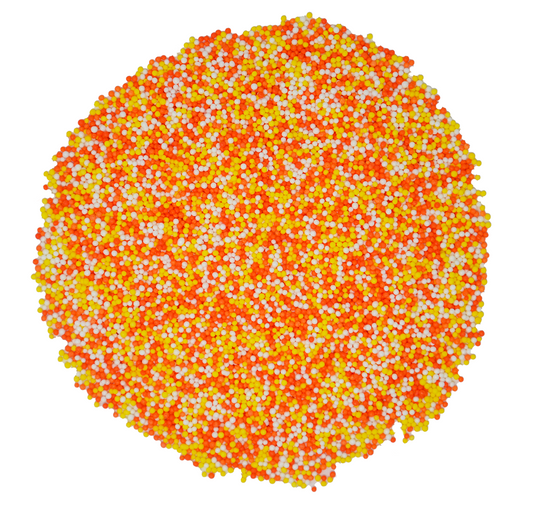 Load image into Gallery viewer, Candy Corn Nonpareils Mix 3.8oz Bottle
