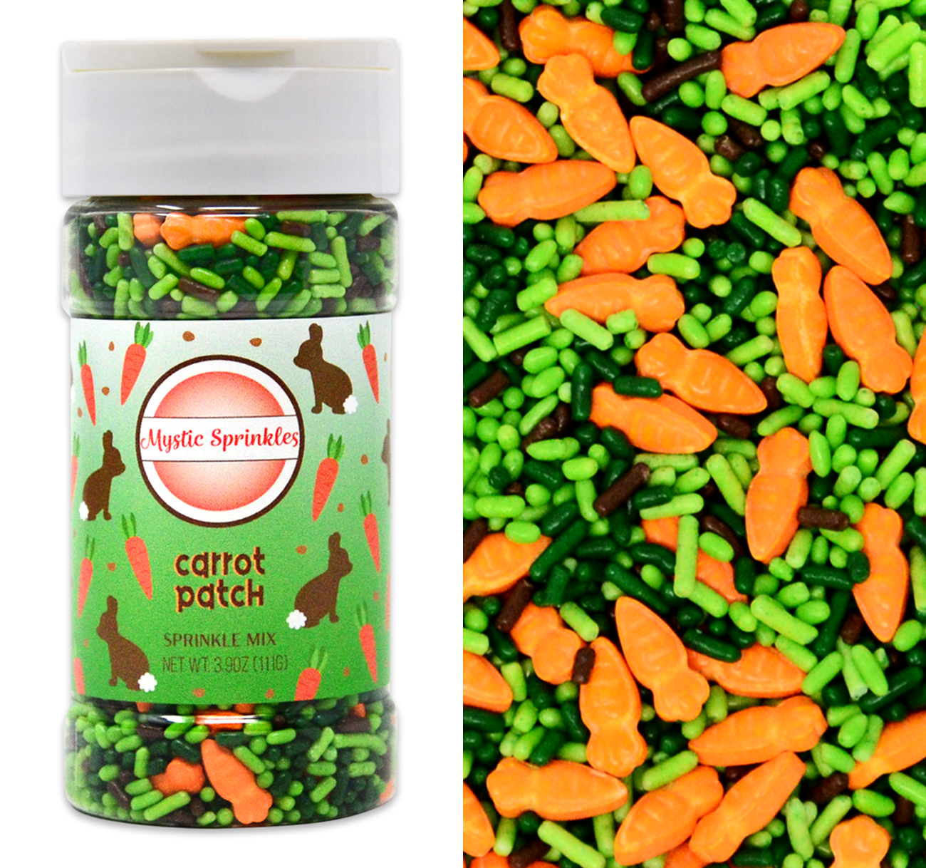 Carrot Patch Sprinkle Mix 3.9oz Bottle