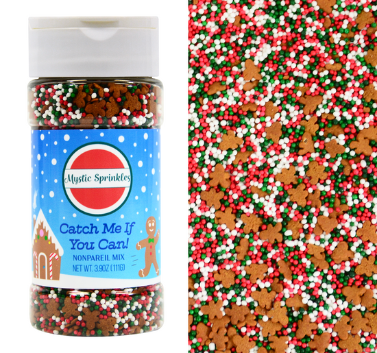 Catch Me If You Can! Nonpareil Sprinkle Mix 3.9 Ounce Bottle