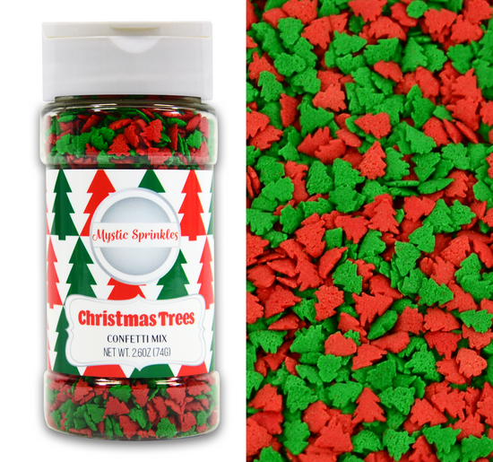 Christmas Trees Confetti Mix 2.6oz Bottle