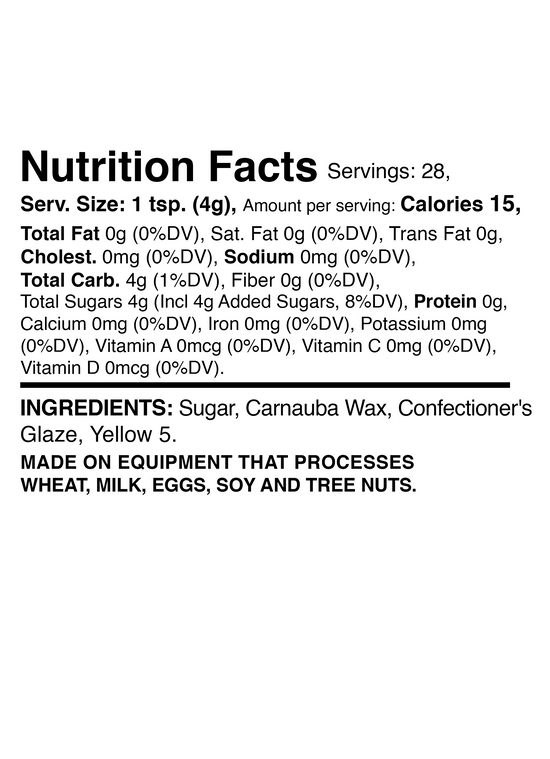 Citrine - Yellow Sanding Sugar 4oz