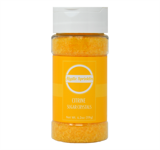 Citrine - Yellow Sugar Crystals 4.2oz Bottle
