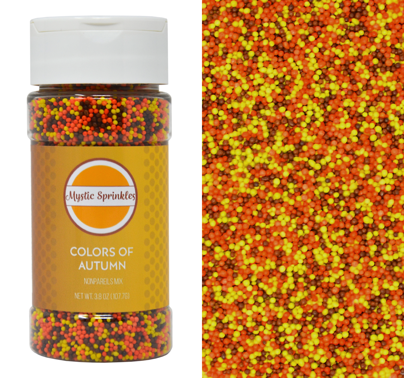 Colors of Autumn Nonpareils Mix 3.8oz Bottle