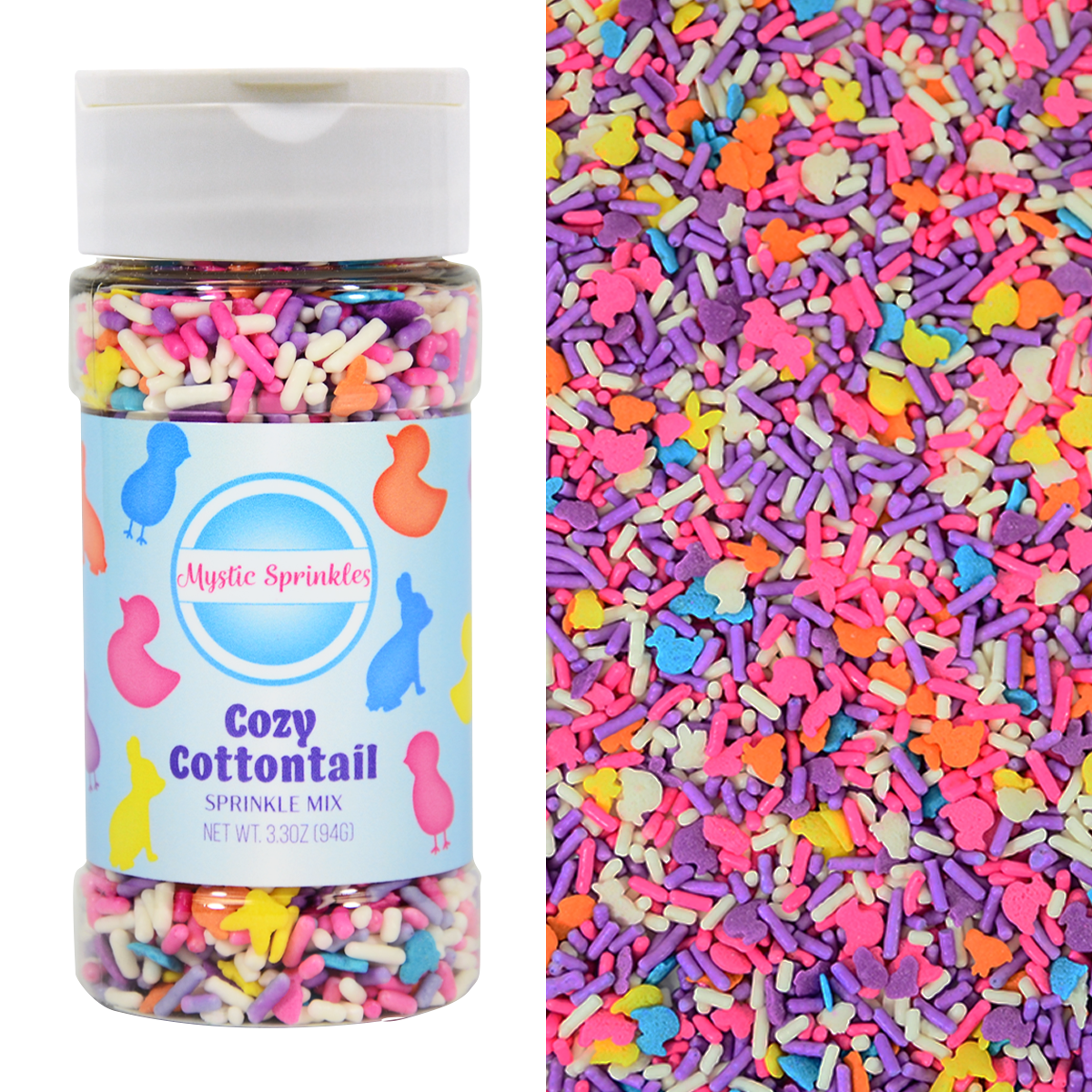 Cozy Cottontail Sprinkle Mix 3.3oz Bottle