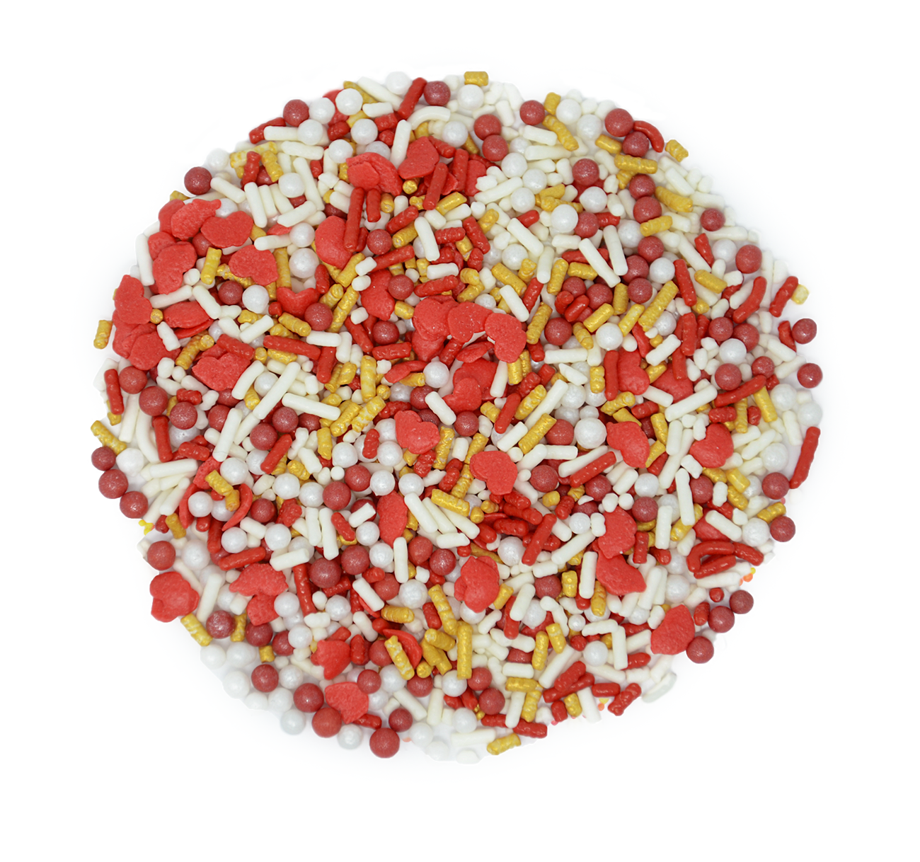 Cupid's Kiss Gold Sprinkle Mix 3.3oz Bottle