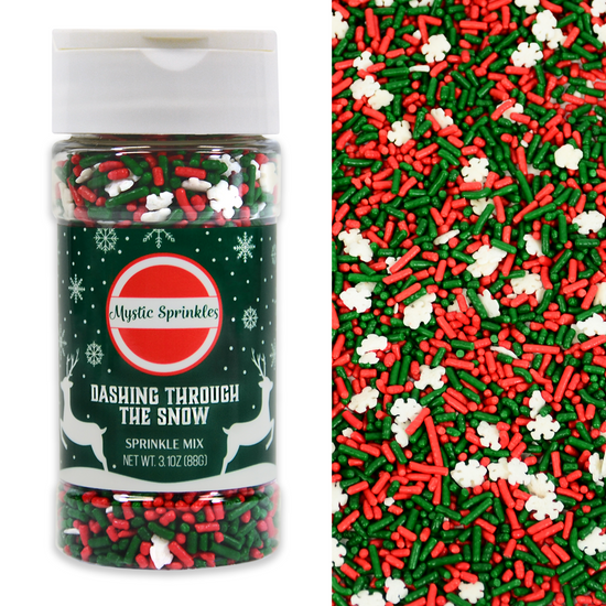 Dashing Through The Snow Sprinkle Mix 3.1oz Bottle