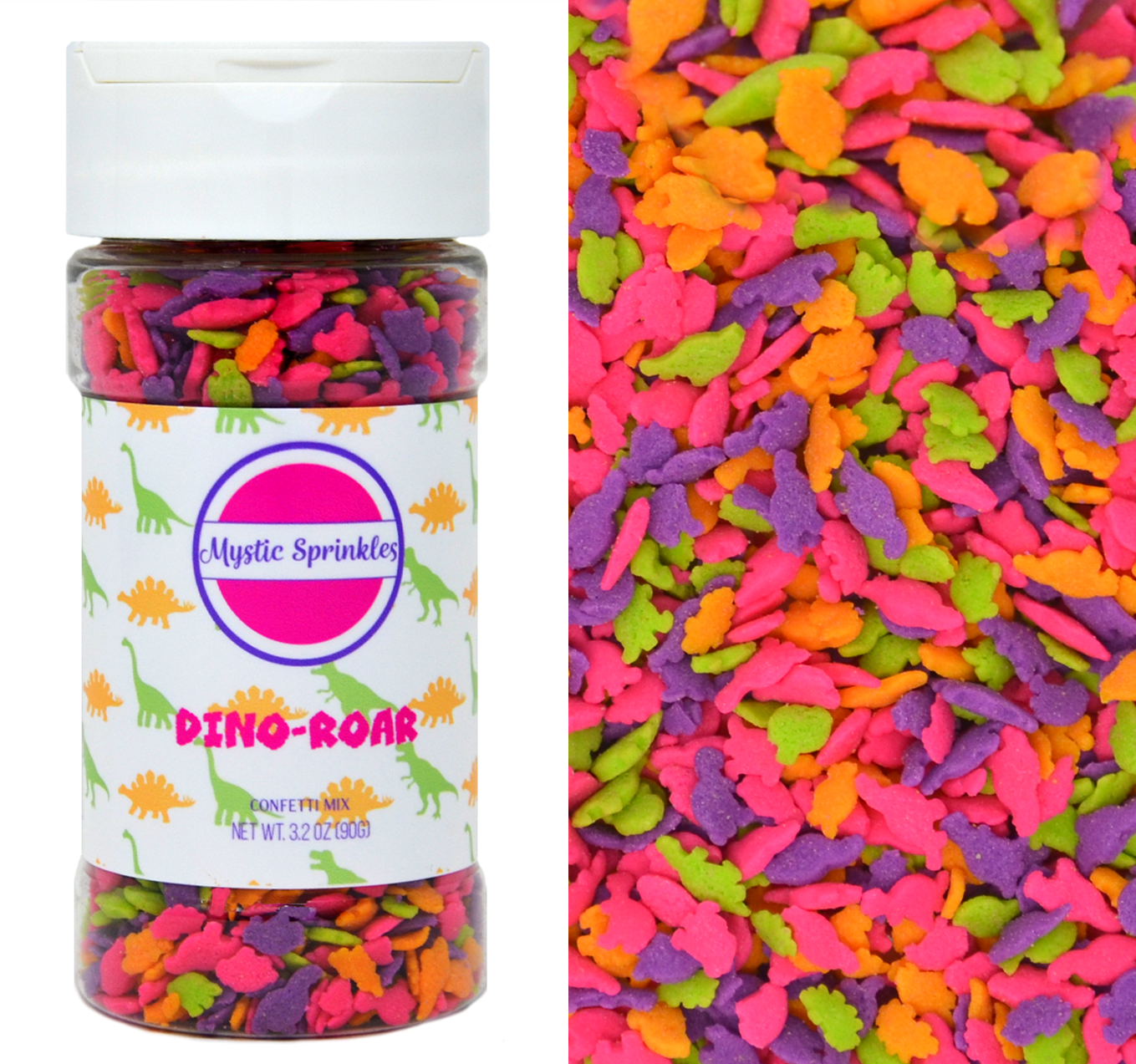 Dino-Roar Confetti Mix 2.6oz Bottle