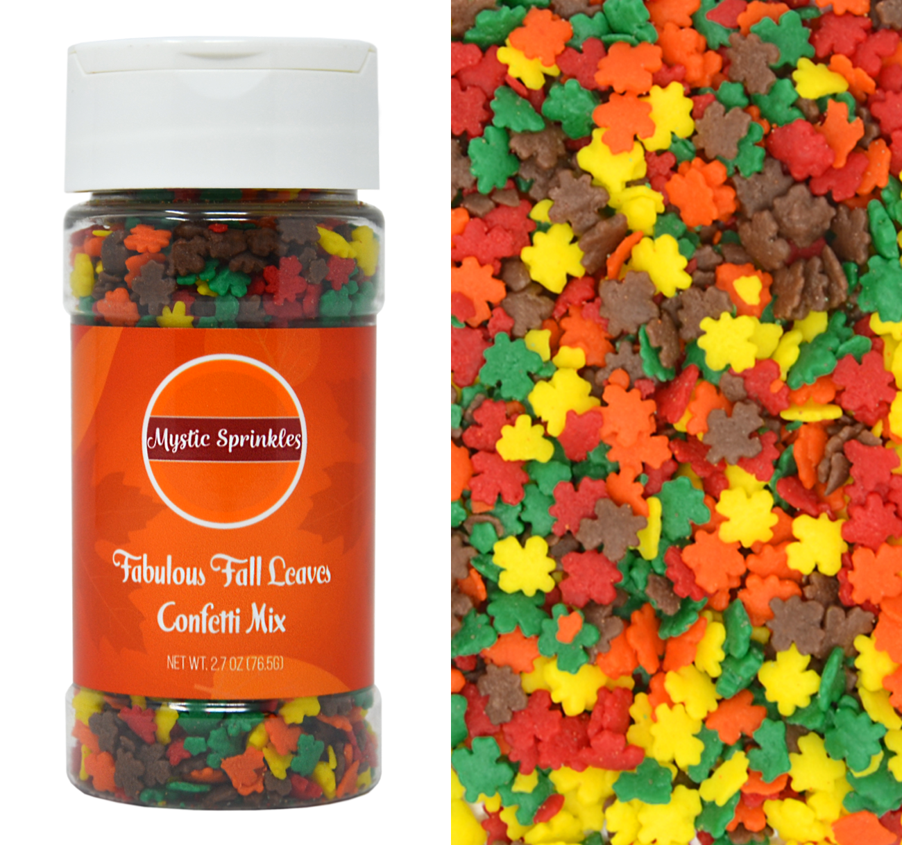 Fabulous Fall Leaves Confetti Mix 2.7oz Bottle