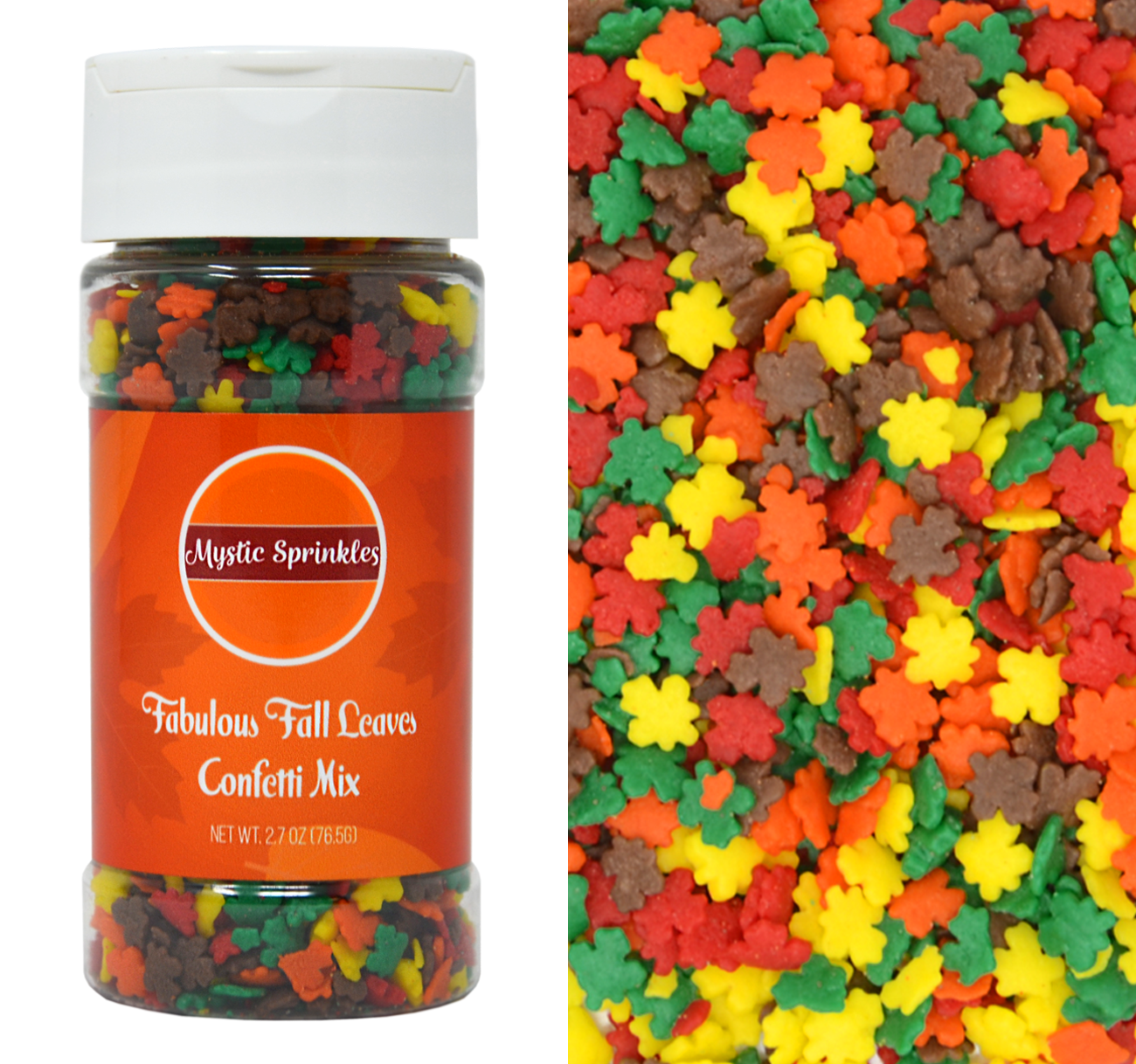 Load image into Gallery viewer, Fabulous Fall Leaves Confetti Mix 2.7oz Bottle

