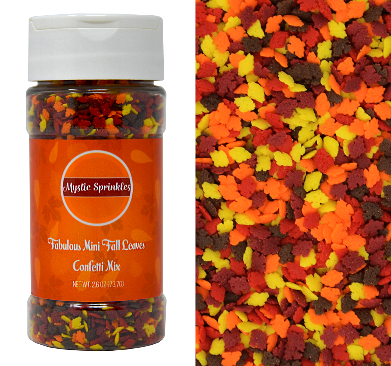 Fabulous Mini Fall Leaves Confetti Mix 2.6oz Bottle