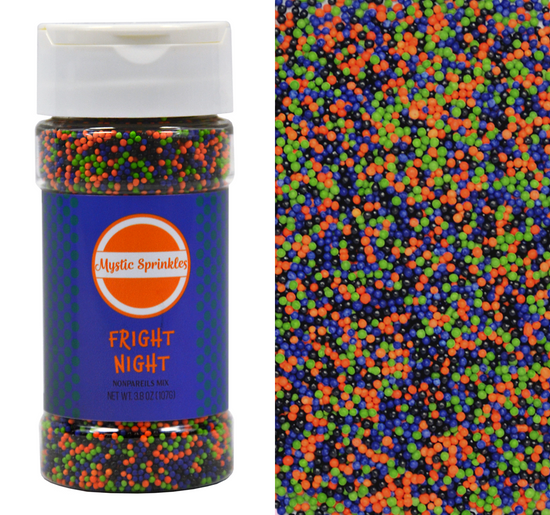 Fright Night Nonpareils Mix 3.8oz Bottle