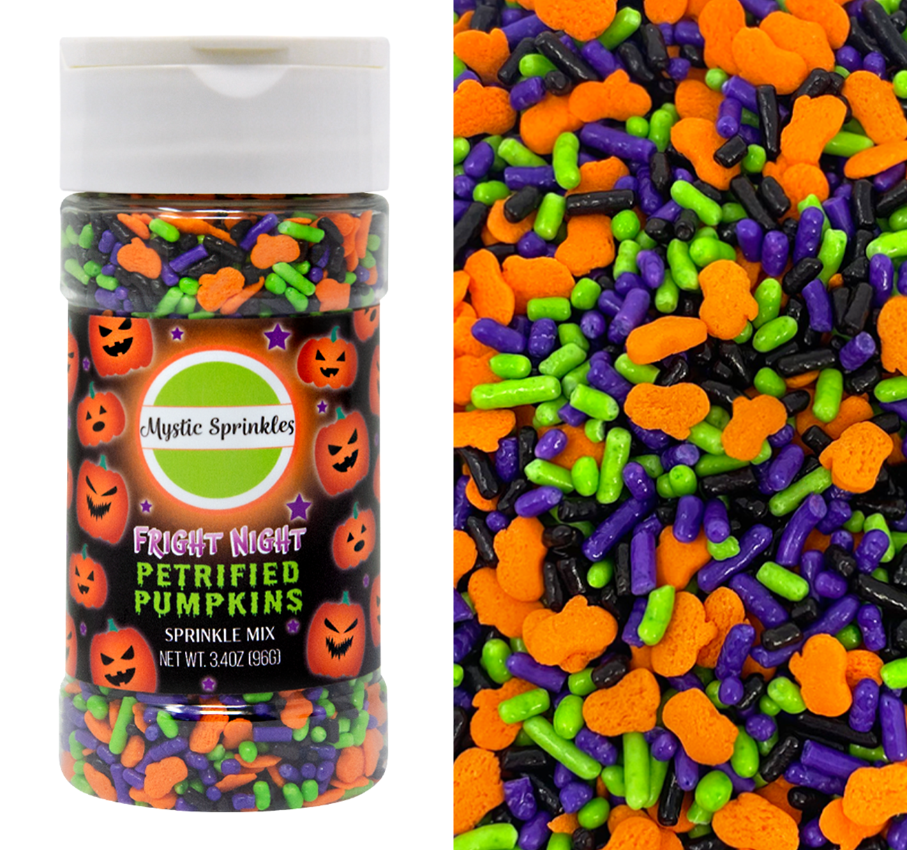 Fright Night Petrified Pumpkins Sprinkle Mix 3.4oz