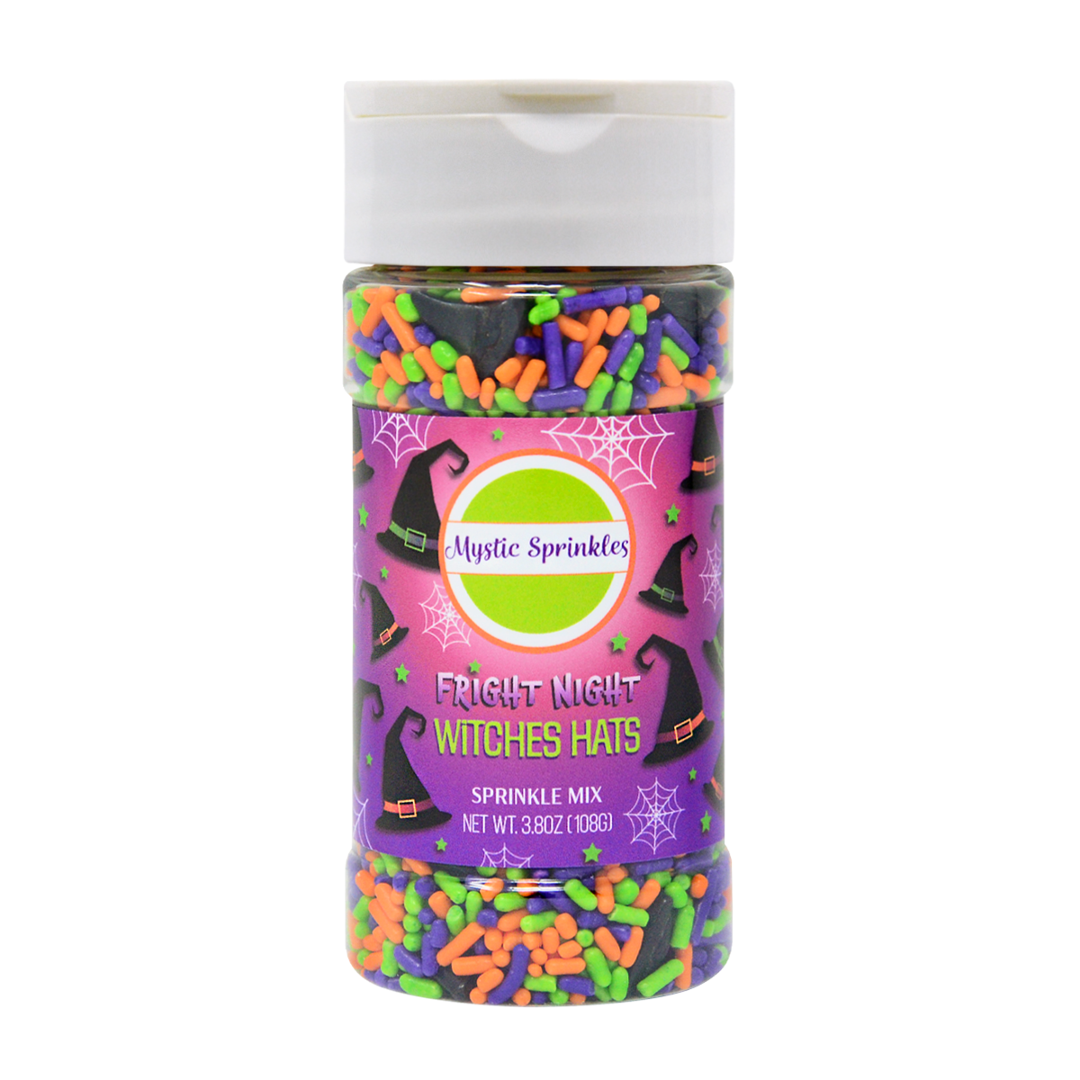 Load image into Gallery viewer, Fright Night Witches Hats Sprinkle Mix 3.8oz
