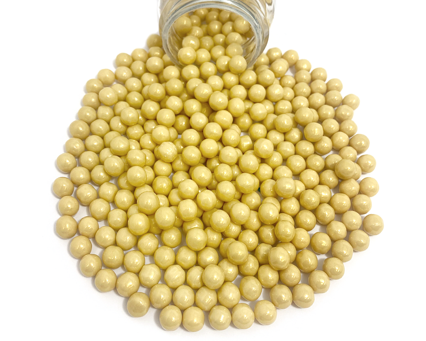 Glimmering Gold 6mm Sugar Pearls 3.6oz