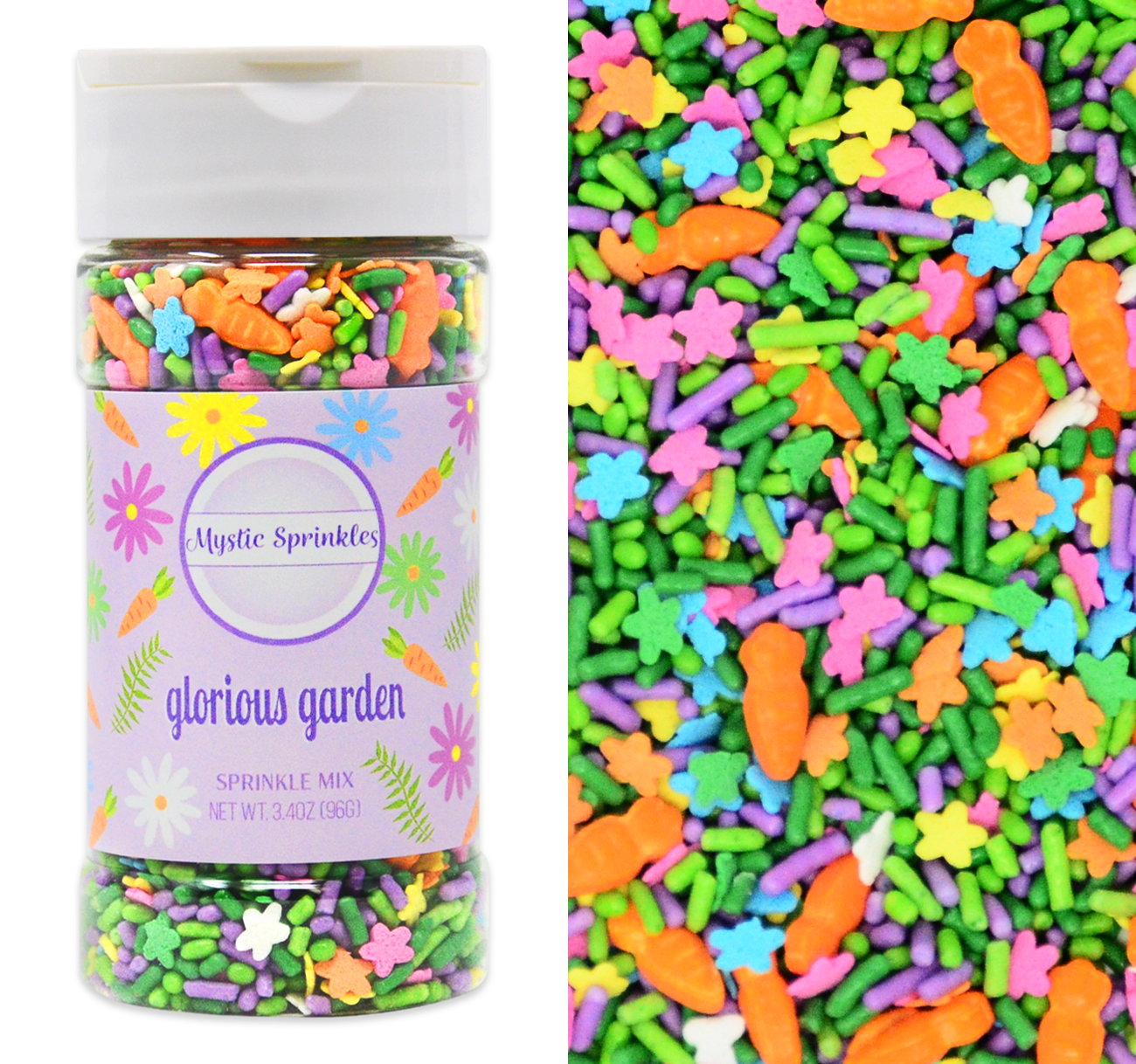 Glorious Garden Sprinkle Mix 3.4oz Bottle