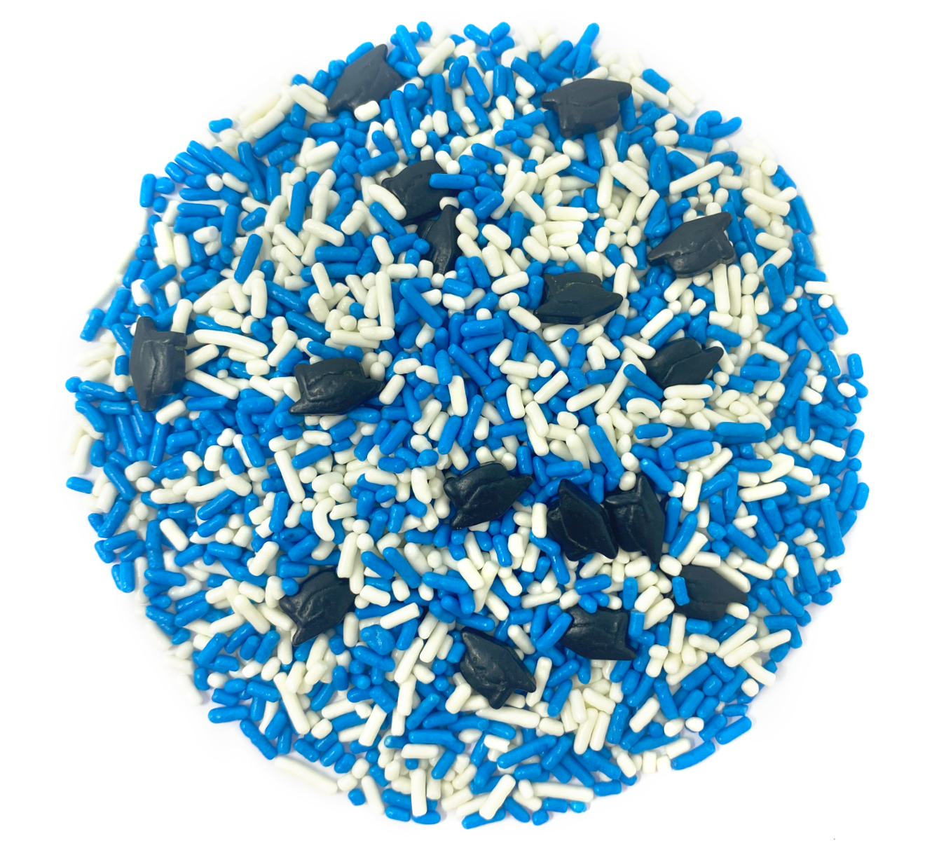 Graduation Day! Blue & White Sprinkle Mix 3.8oz
