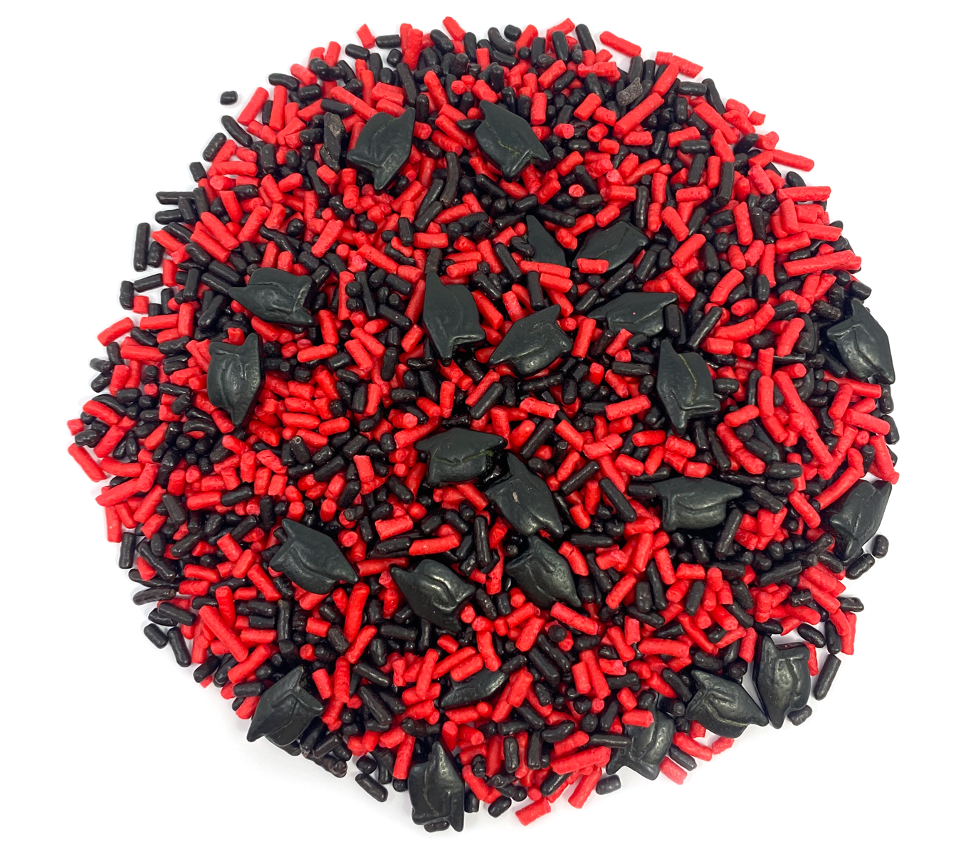 Graduation Day! Red & Black Sprinkle Mix 3.8oz
