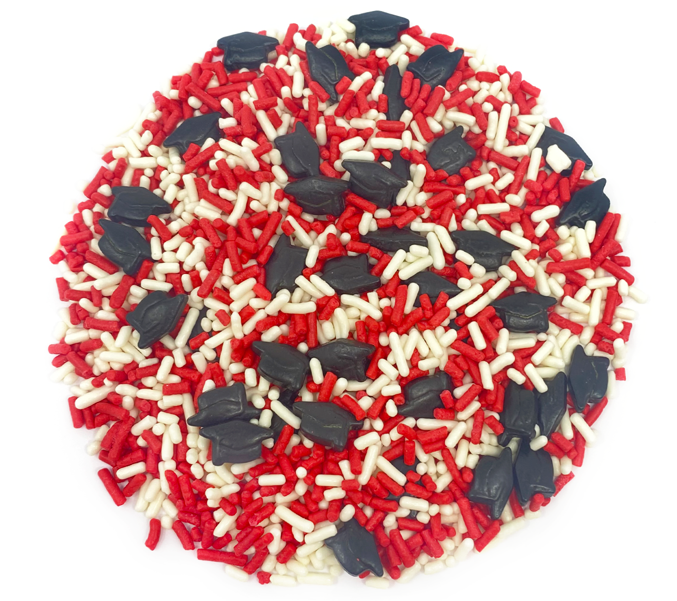 Graduation Day! Red & White Sprinkle Mix 3.8oz