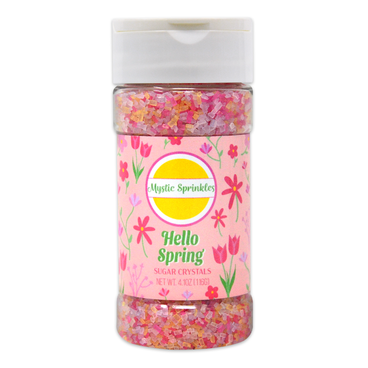 Hello Spring Sugar Crystals 4.1oz Bottle