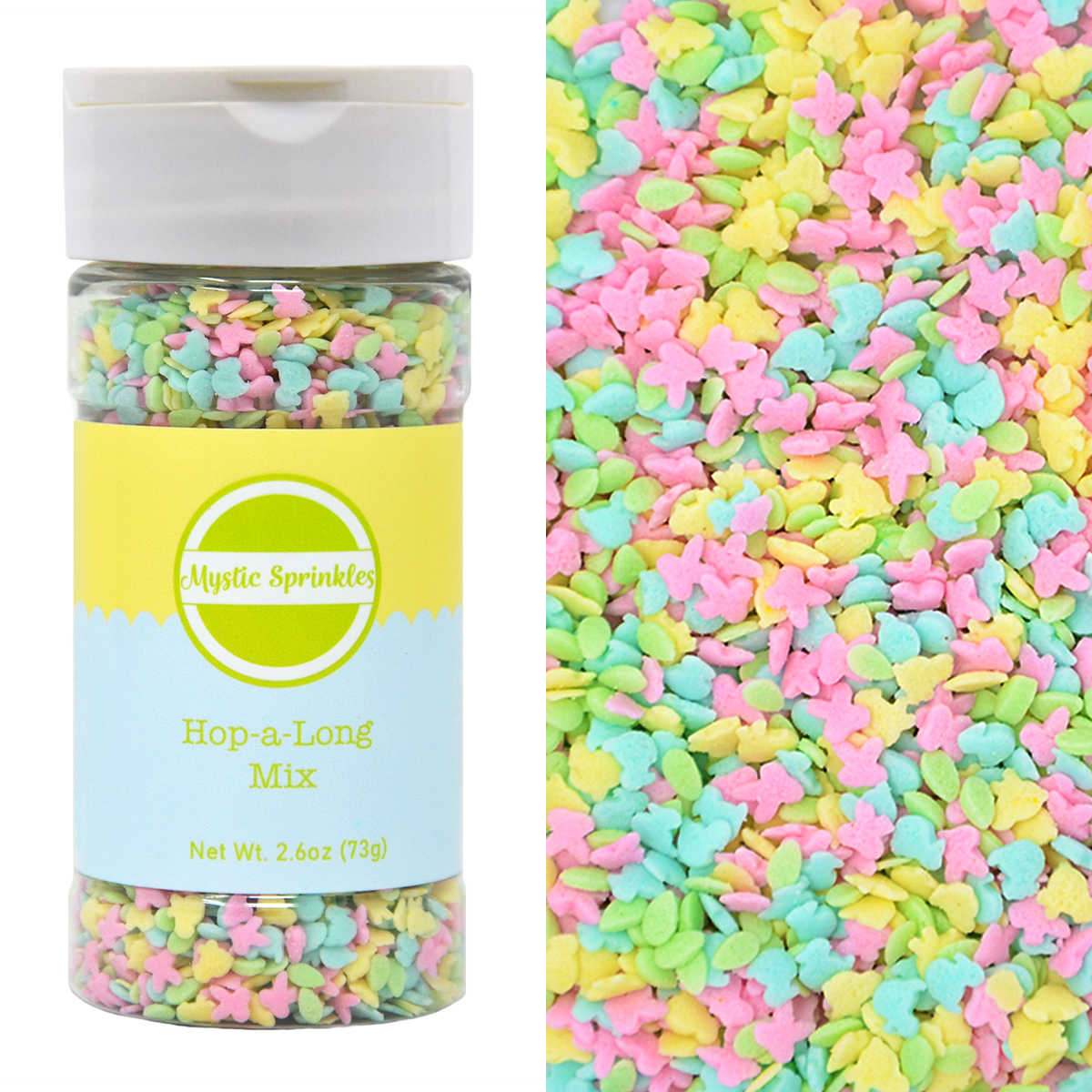 Hop-a-Long Easter Confetti Sprinkle Mix 2.6oz Bottle