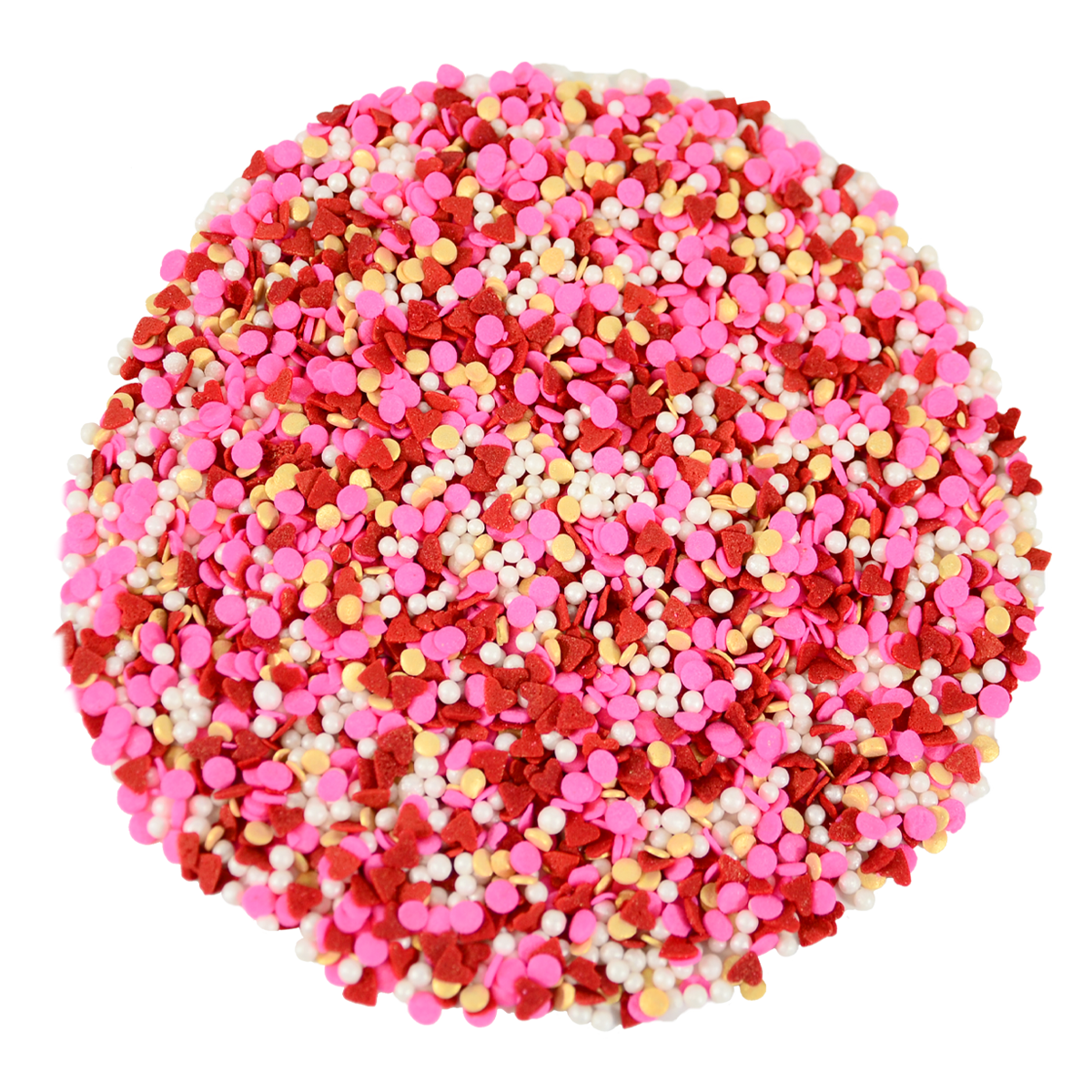 Hugs & Kisses Sprinkle Mix in Gold Sprinkle Mix 3.2oz Bottle