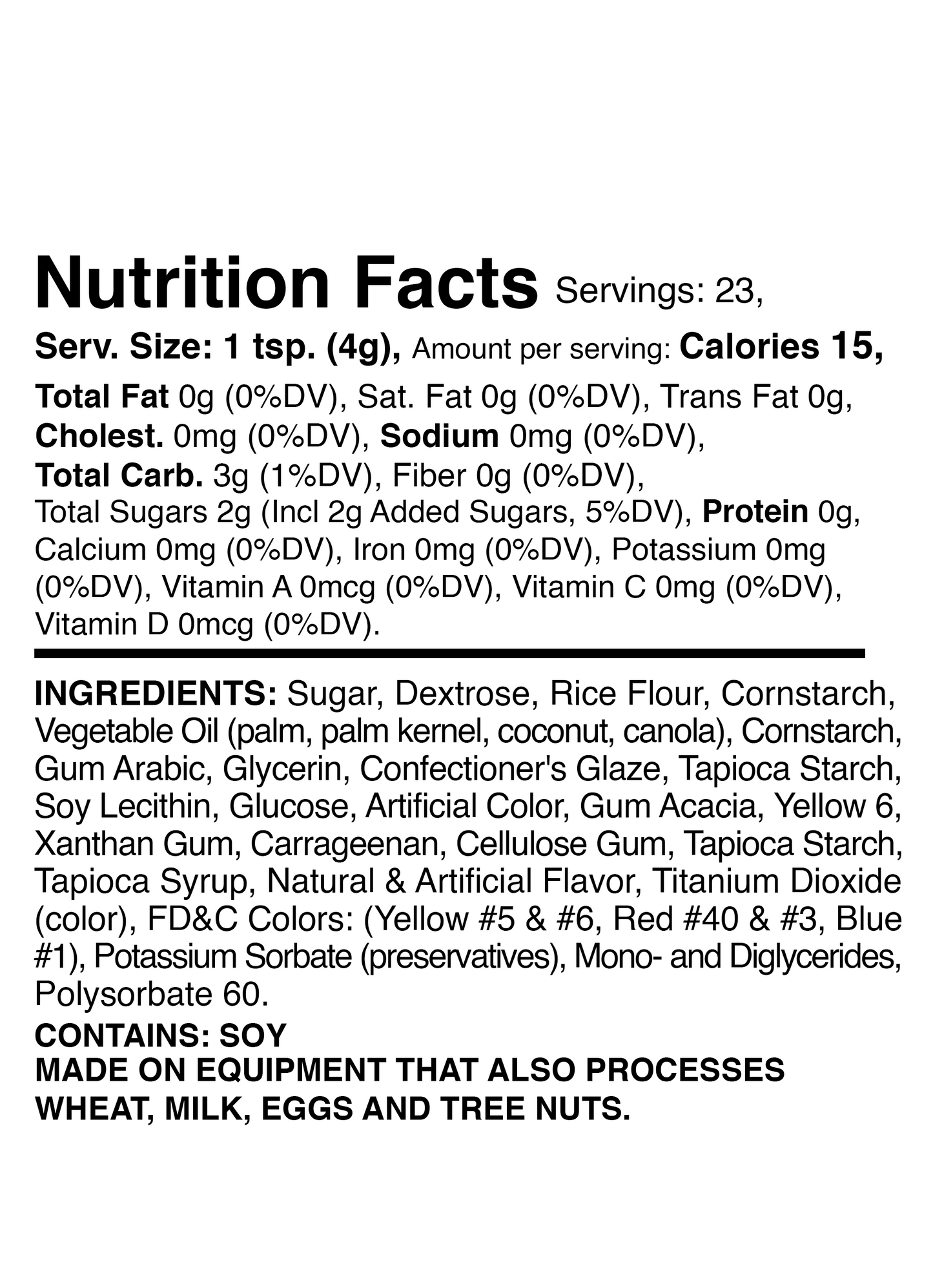 Hugs & Kisses Sprinkle Mix in Gold Sprinkle Mix 3.2oz Bottle