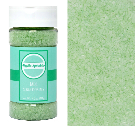 Jade - Light Green Sugar Crystals 4.2oz Bottle