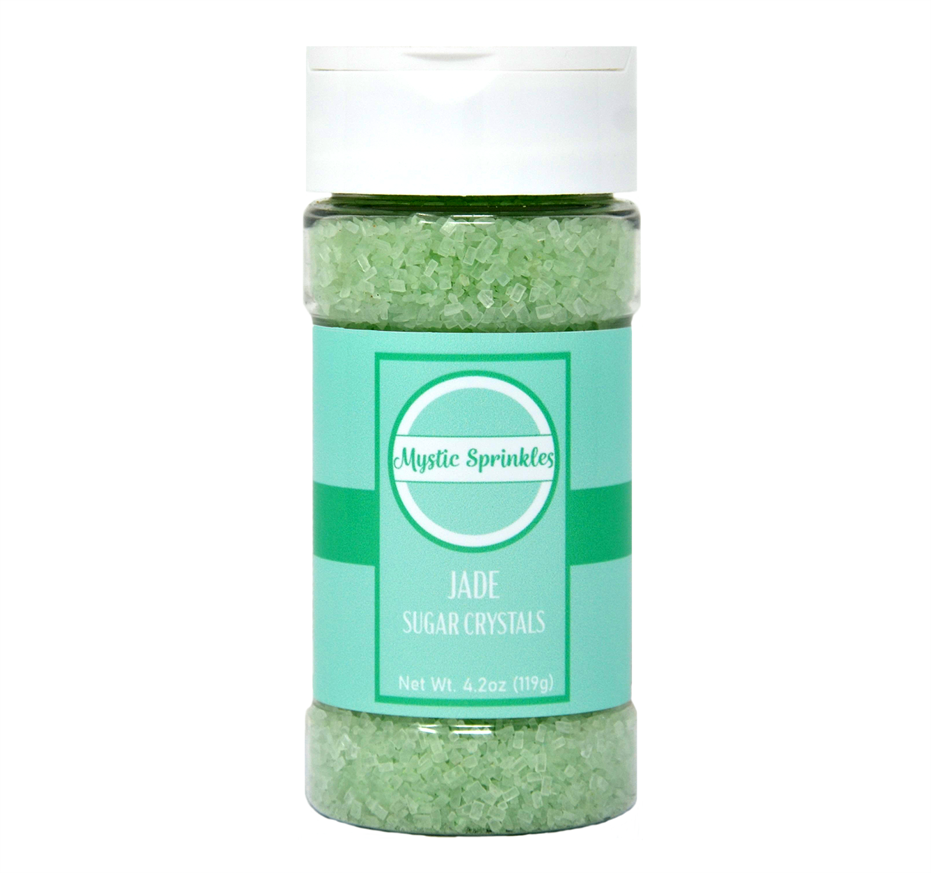 Jade - Light Green Sugar Crystals 4.2oz Bottle