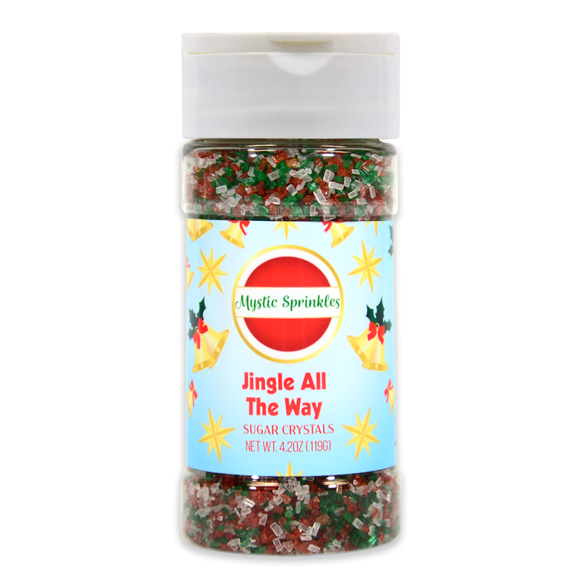 Jingle All The Way Sugar Crystals 4.2oz Bottle