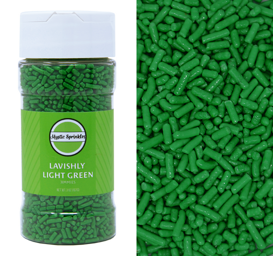 Lavishly Light Green Jimmies Sprinkles 3oz Bottle