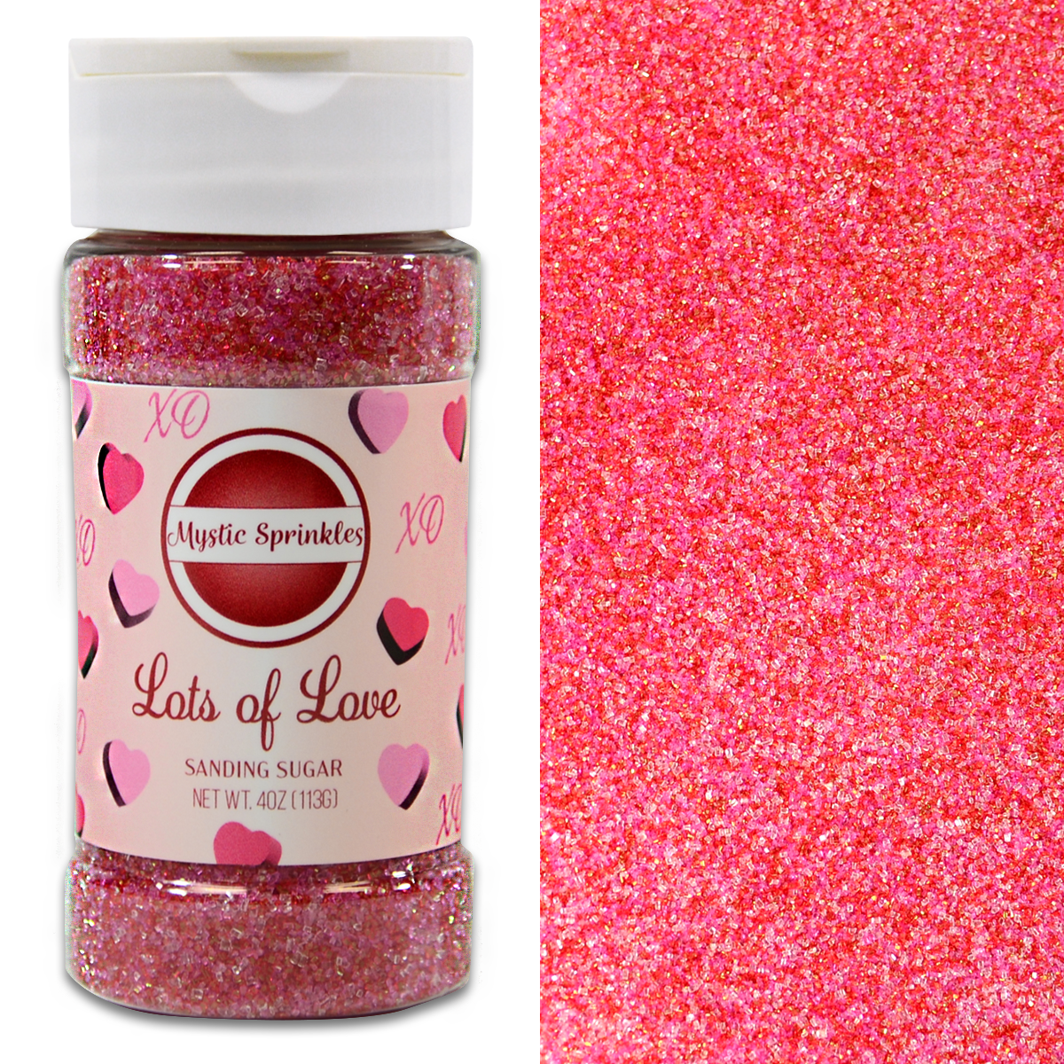 Lots of Love Sanding Sugar 4.2oz Bottle