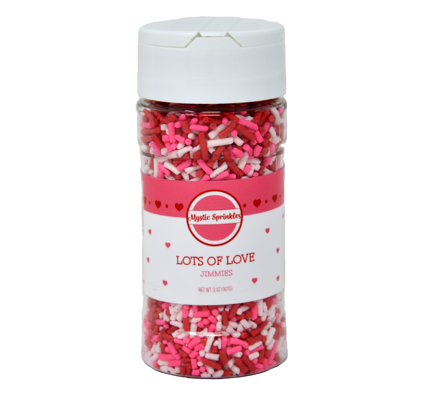 Lots of Love Valentines Jimmies 3.8oz Bottle