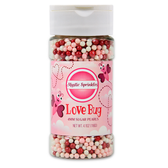 Love Bug Sugar Pearls 4.1oz Bottle